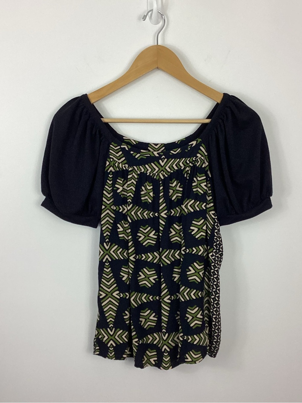 Maeve By Anthropologie Catania Shimmer Puff Sleeve Top Size XS